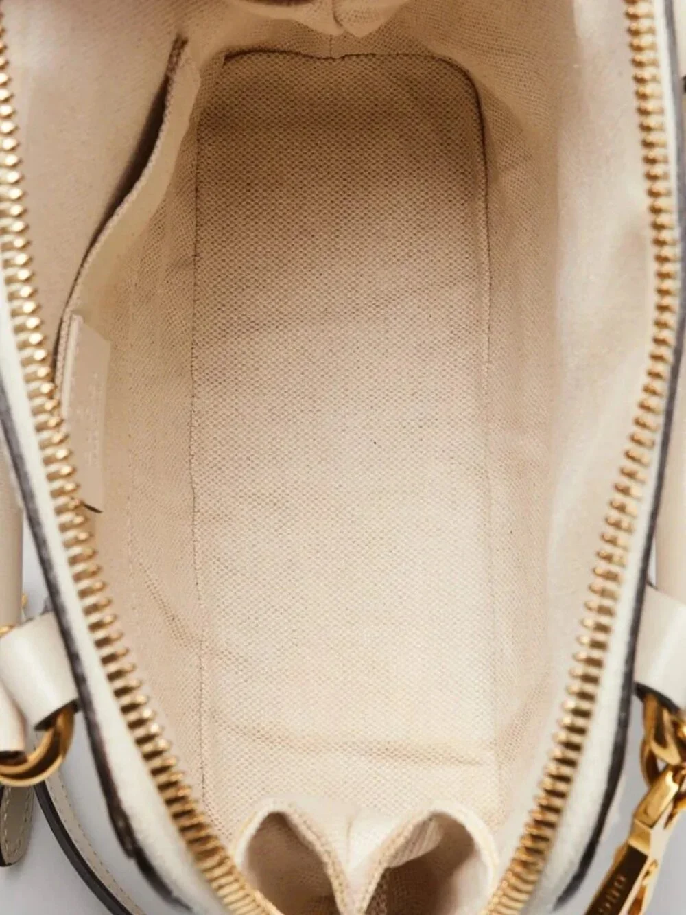 Gucci White Smooth Leather 1955 Horsebit Mini Bag